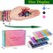 Glass Beads Bracelet Making Kit, 3000 pcs 72 Colors 6 mm Crystal Beads for Jewelry Making, Glass Beads Kits for Beginners DIY Earrings Necklaces Rings Crafts Birthday Gifts